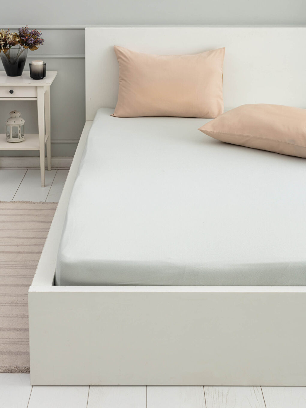 LCW HOME Double Fitted Woven Sheet 160x200x30 Cm -W1BD44Z8-FWF