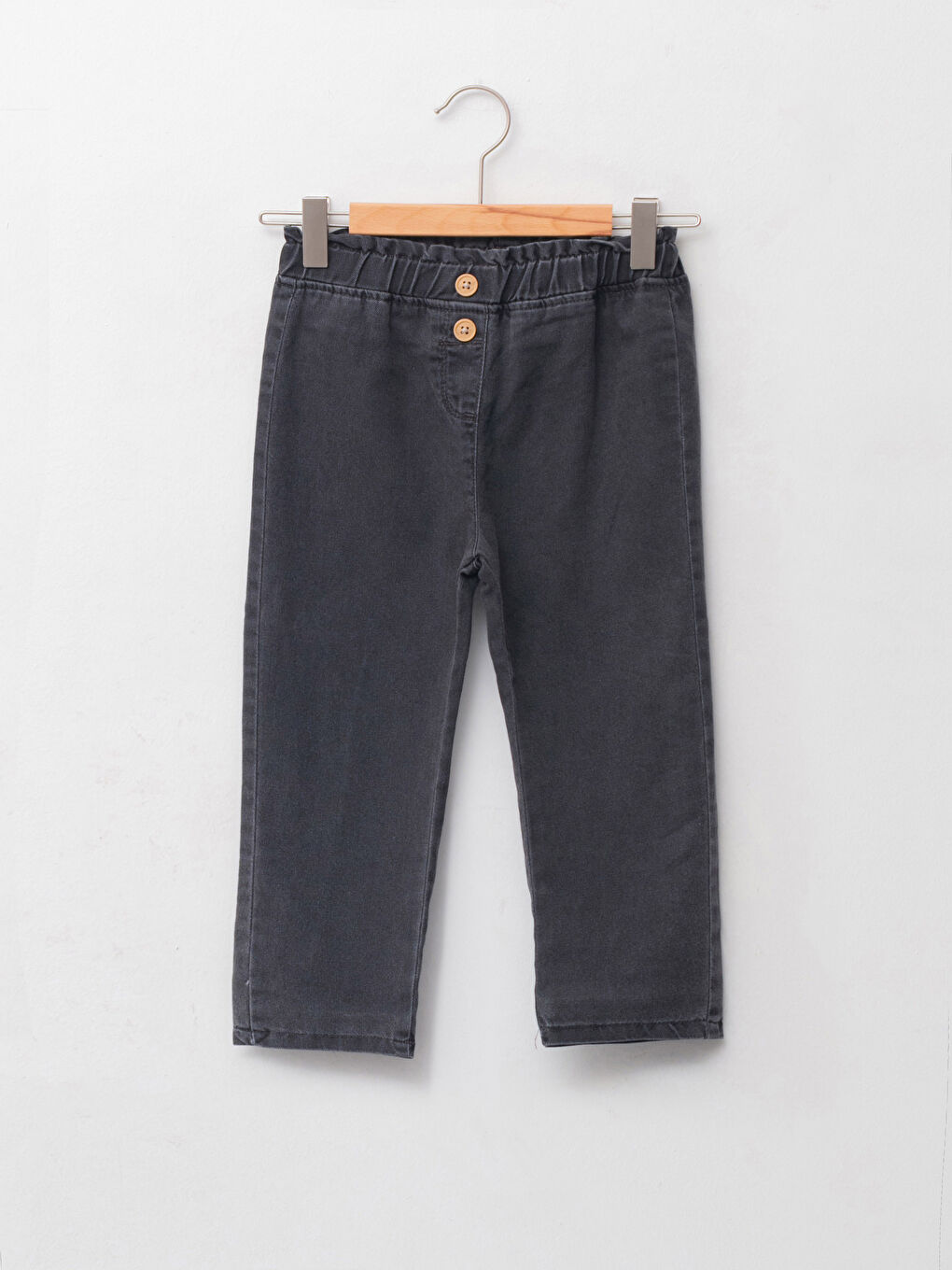 LCW baby Paperbag-Passform Elastischer Bund Basic Baby Mädchen Denim-Hose -W1BE02Z1-GRD