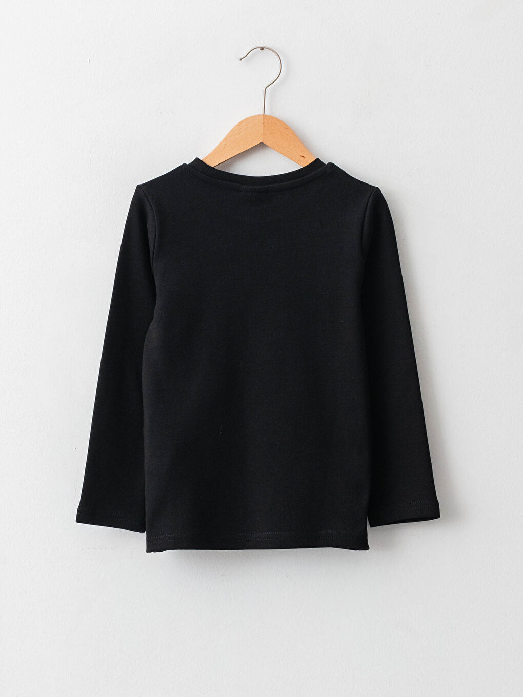 Crew Neck Basic Long Sleeve Boys' T-Shirt-1