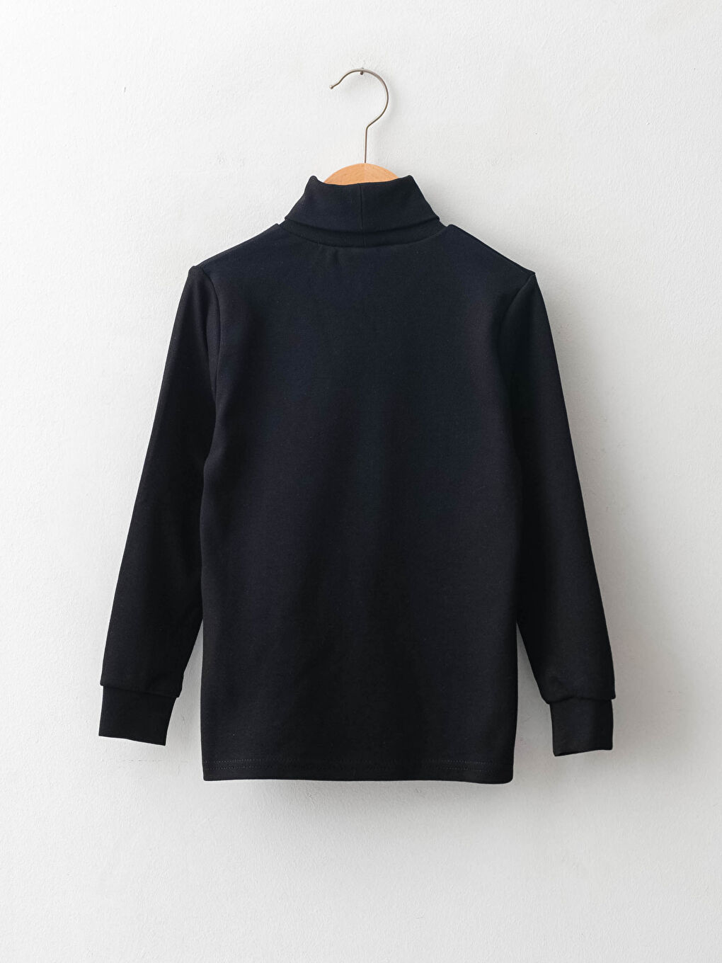 LCW Kids Turtleneck Basic Long Sleeve Cotton Boy T-shirt -W1BE11Z4-CVL