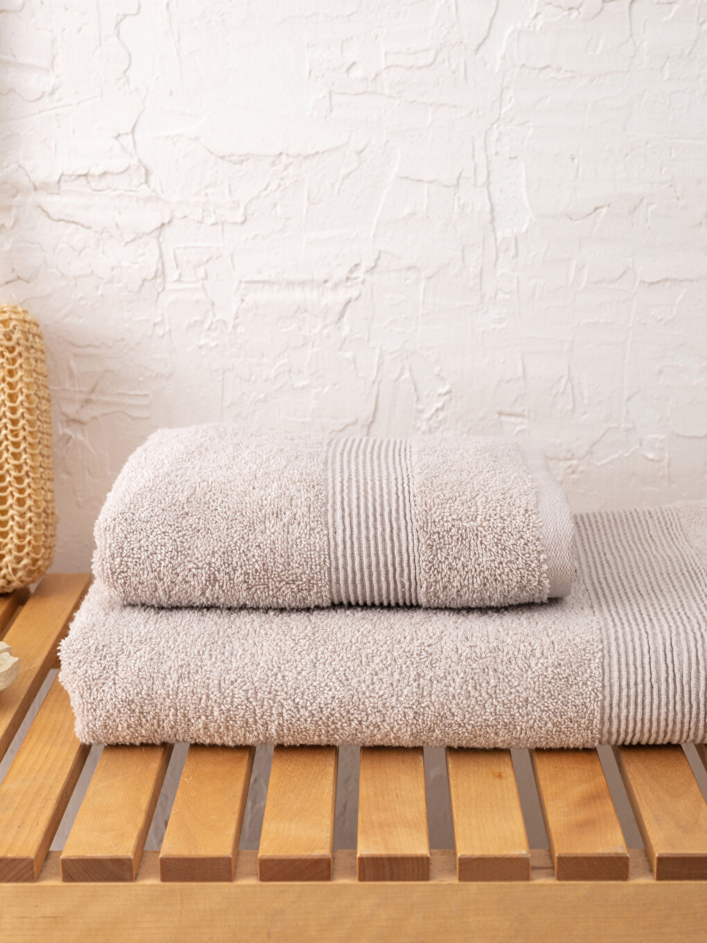 Flat Curl Bath Towel 2 Pack