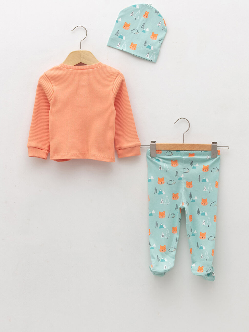 LCW baby Crew Neck Long Sleeve Printed Baby Boy 3-Pack Set -W1BF55Z1-FJG
