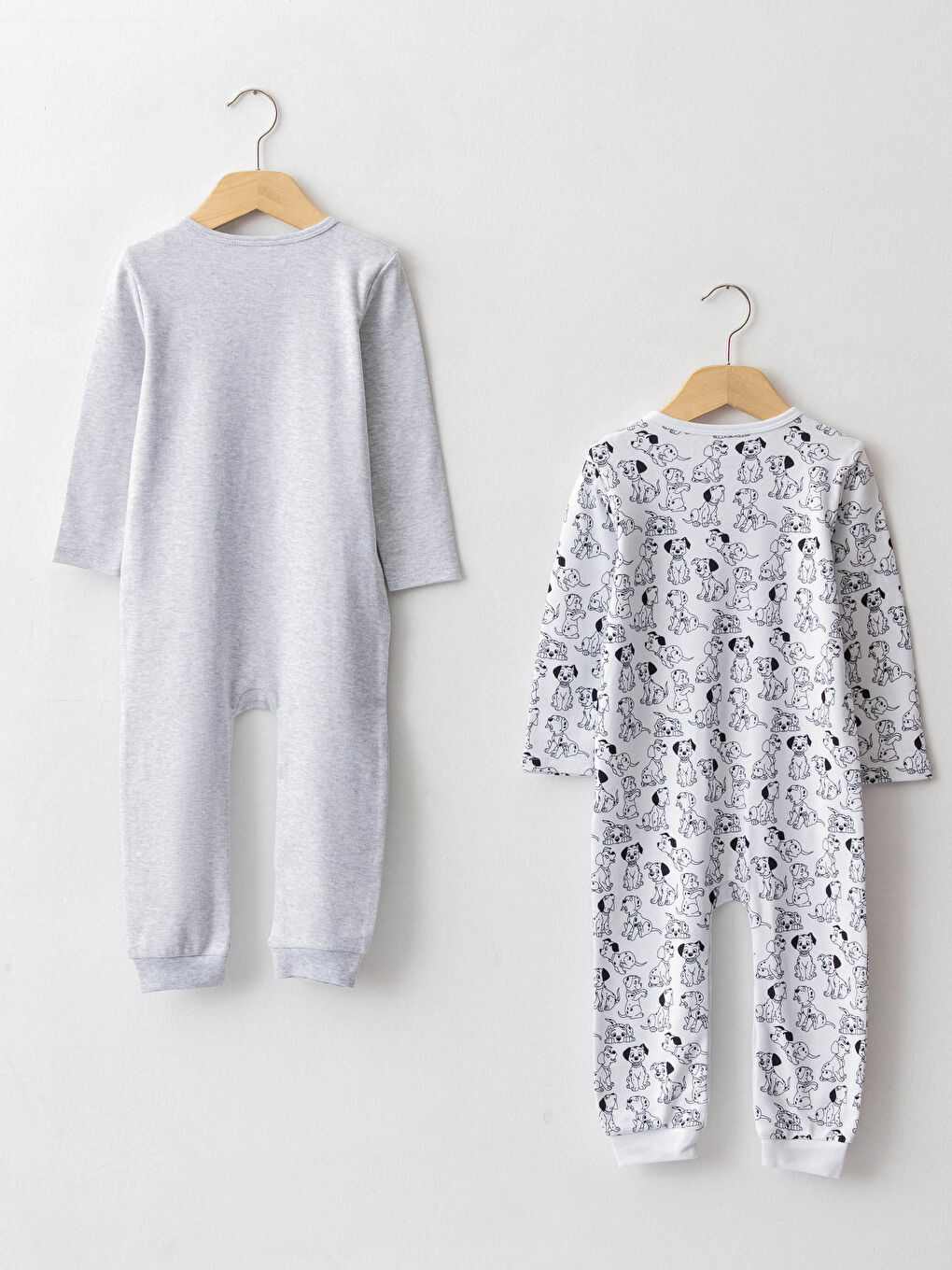 Crew Neck Long Sleeve 101 Dalmatians Printed Baby Boy Rompers 2 Pack-1