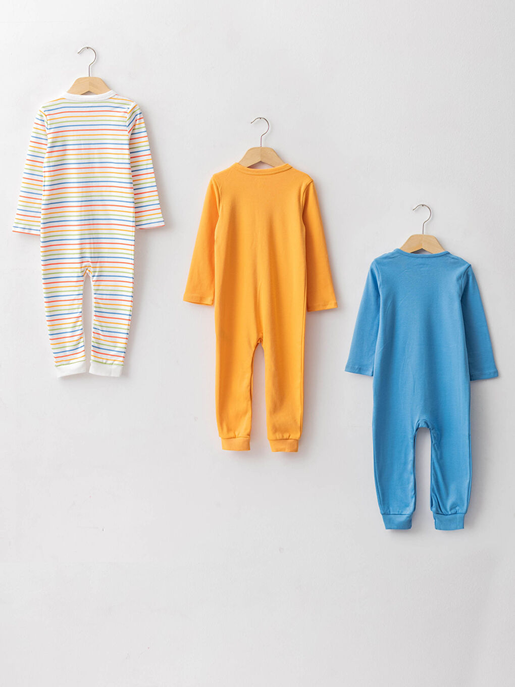 LCW baby Long Sleeve Cotton Baby Boy Rompers 3 Pcs -W1BF61Z1-JSU