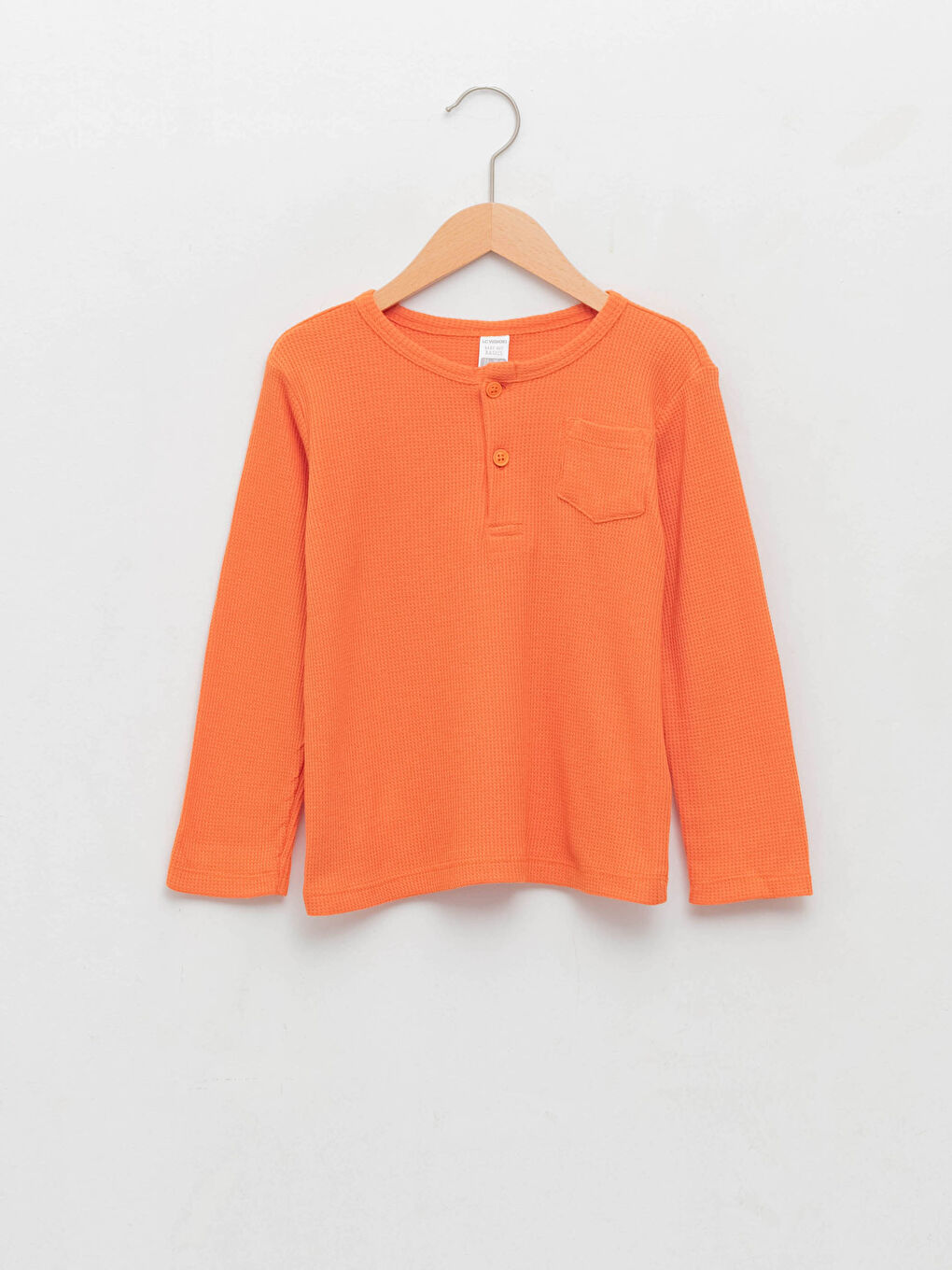LCW baby Crew Neck Long Sleeve Basic Baby Boys' T-Shirt -W1BI68Z1-GKV