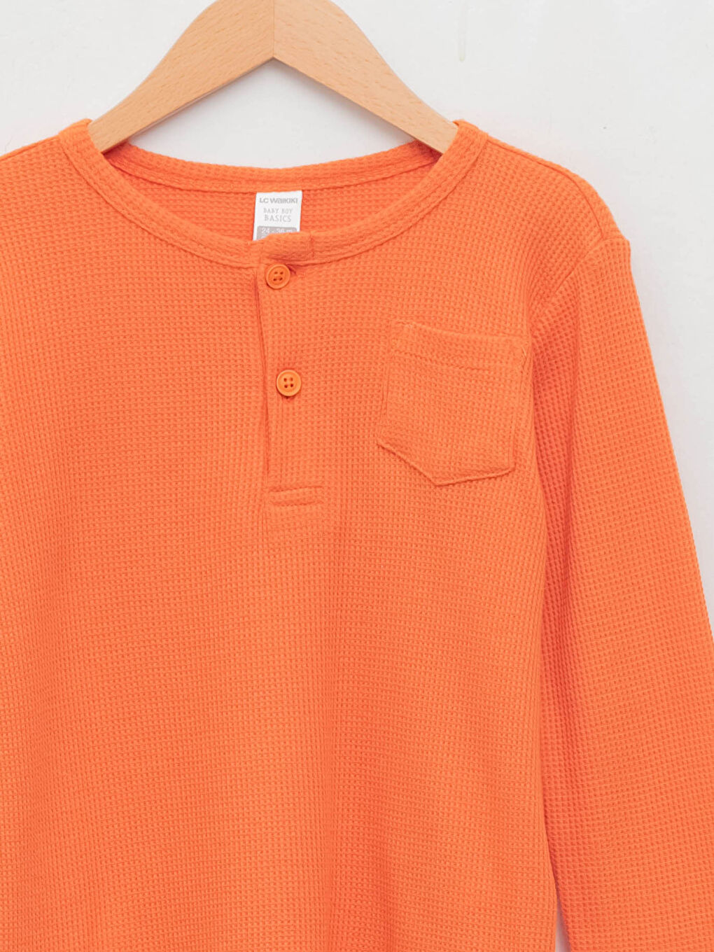 LCW baby Crew Neck Long Sleeve Basic Baby Boys' T-Shirt -W1BI68Z1-GKV