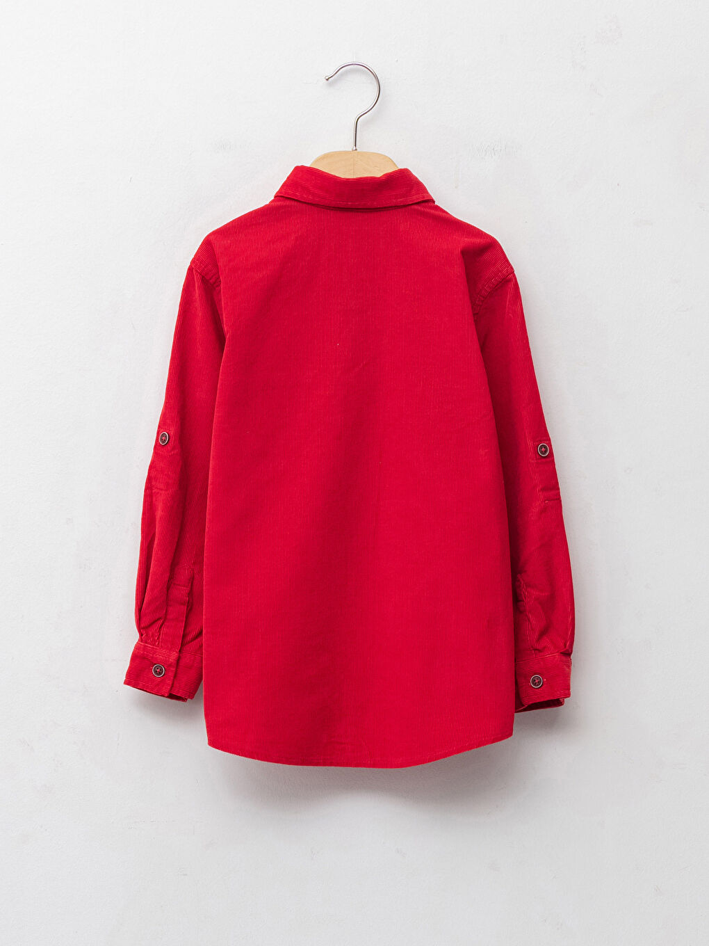 LCW Kids Basic Long Sleeve Velvet Boys' Shirt -W1BJ75Z4-HJQ