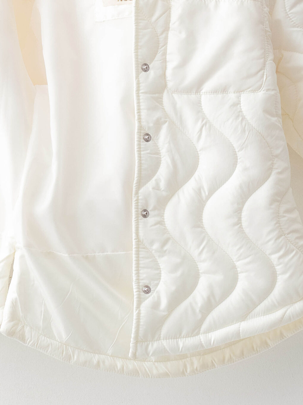 Hooded Self Patterned Long Sleeve Girls' Coat-2