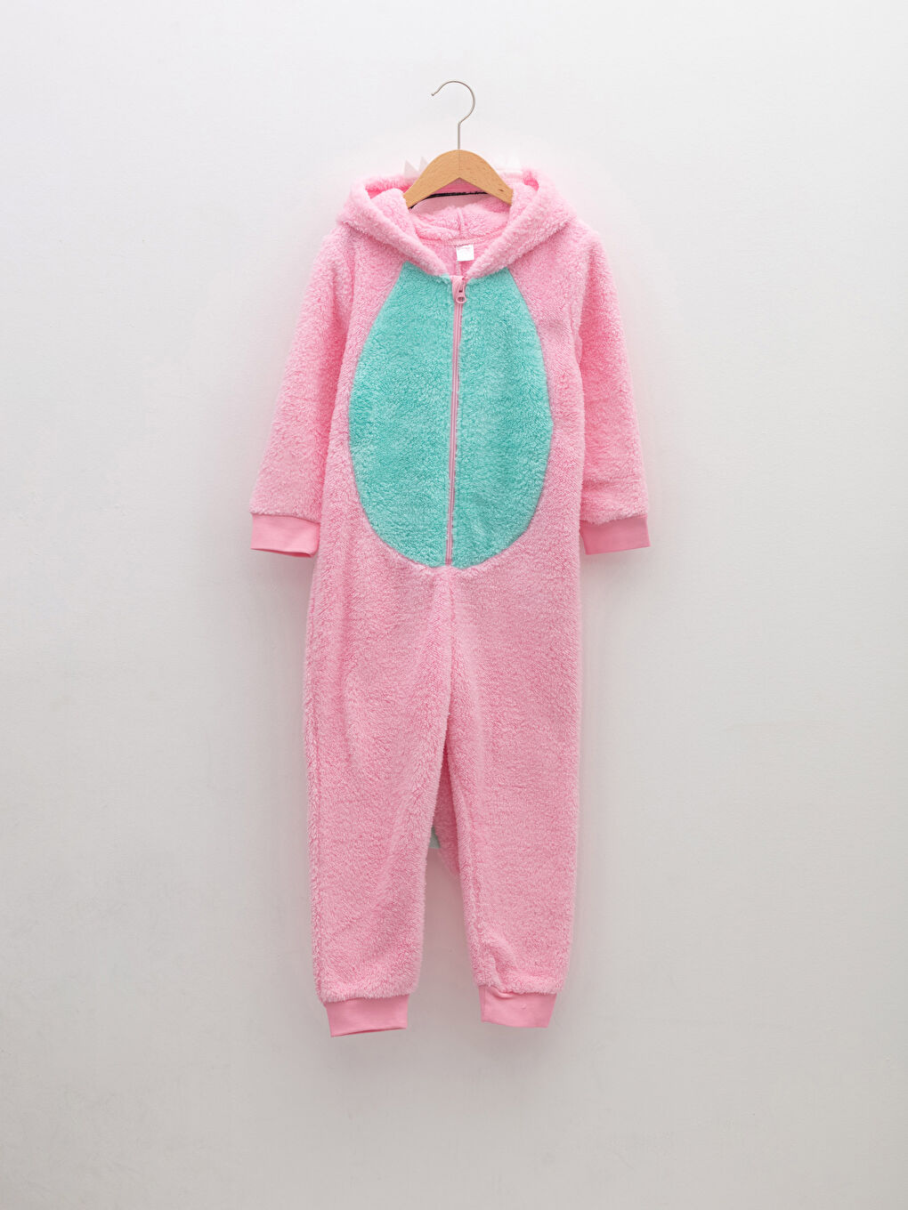 LCW Kids Hooded Embroidery Detailed Long Sleeve Plush Girl Sleeping Bag -W1BK52Z4-GA5