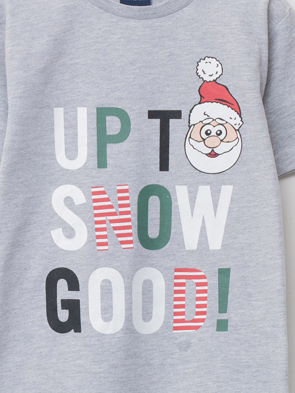 LCW Kids Crew Neck Christmas Themed Short Sleeve Boys' T-Shirt -W1BK60Z4-LAL