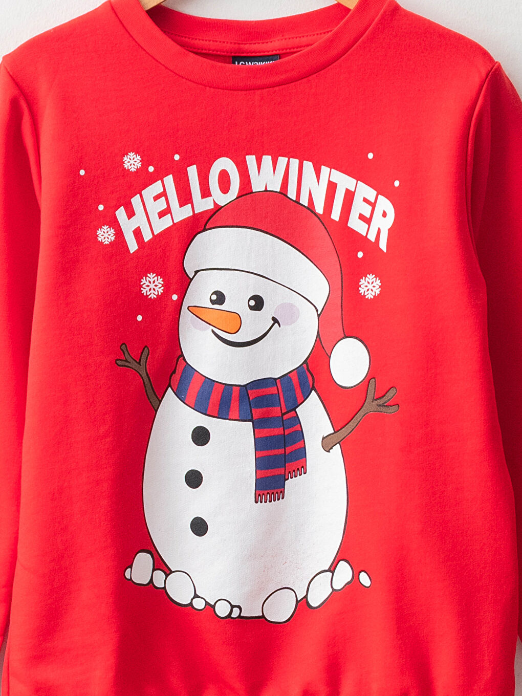 Суитшърт за момче с дълъг ръкав и кръгло деколте на тема Нова година-2