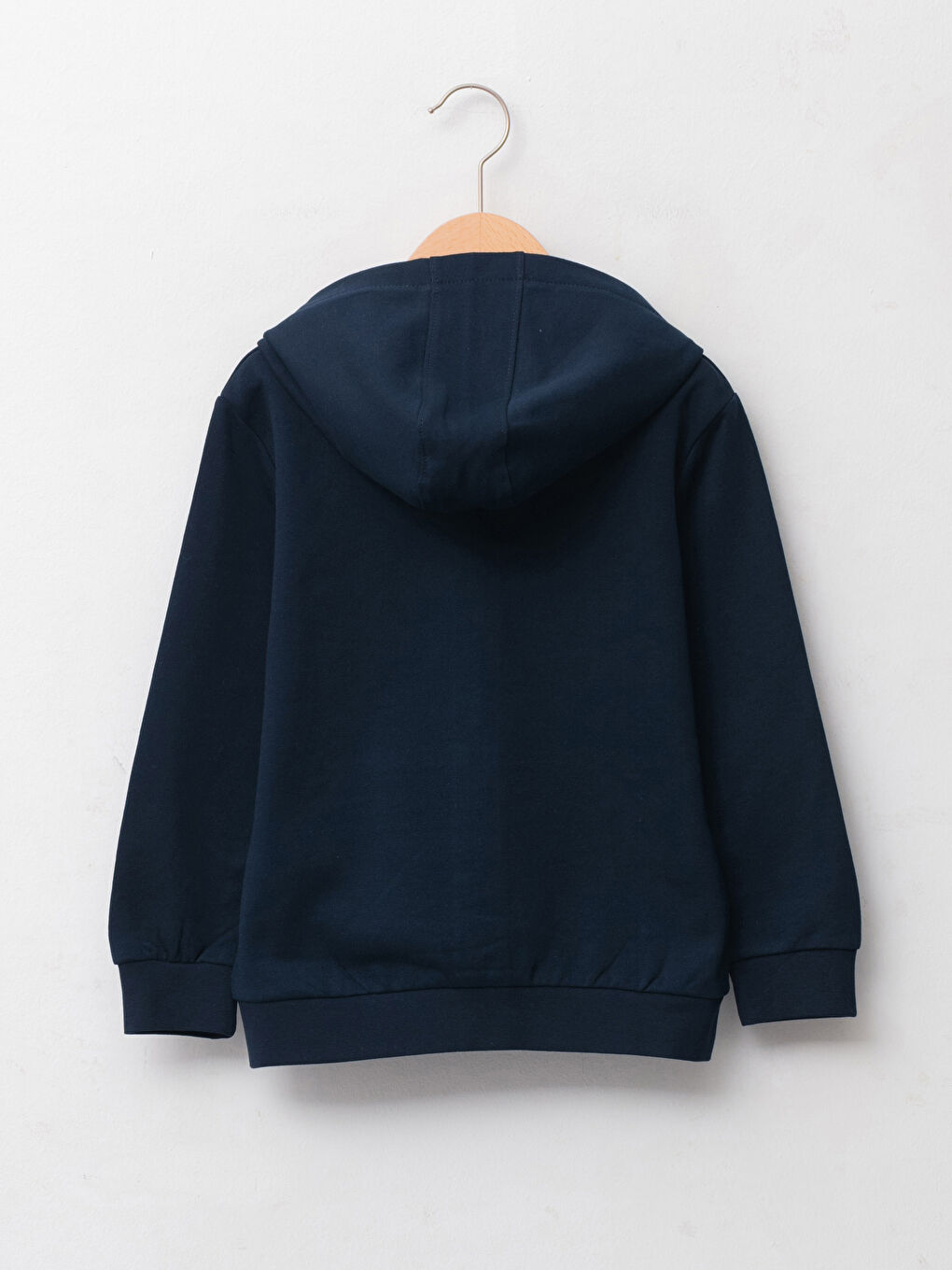 Hooded New Year Themed Long Sleeve Boy Zippered Sweatshirt-1