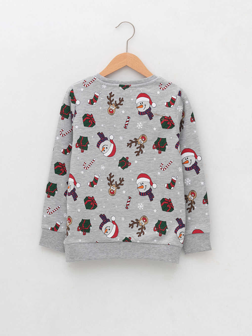 LCW Kids Rundhalsausschnitt Neujahrsmotiv Langarm Jungen Sweatshirt -W1BK66Z4-LRW