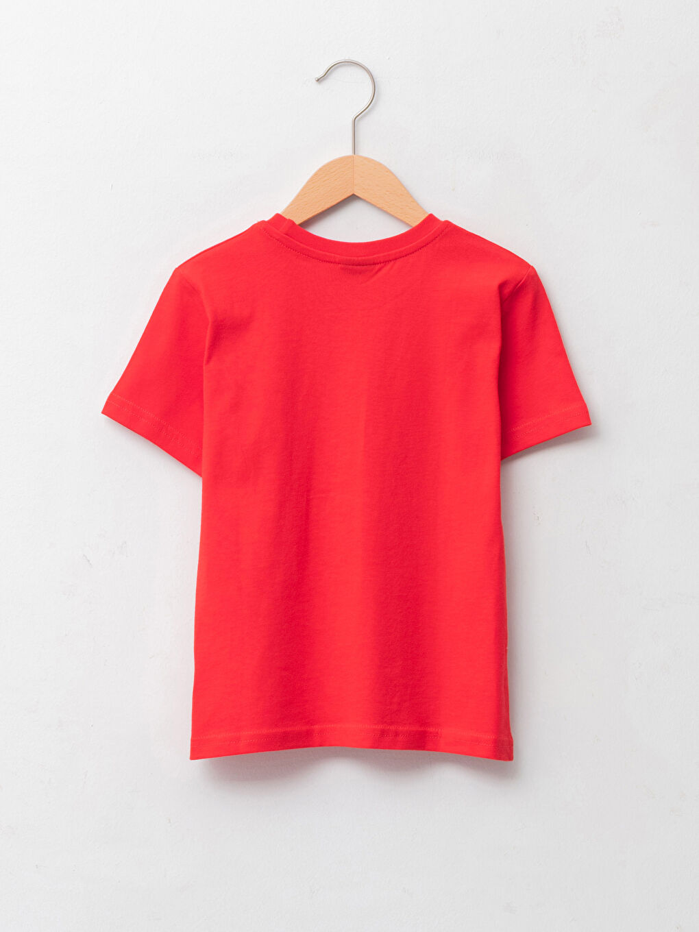 LCW Kids Crew Neck New Year Themed Short Sleeve Cotton Boy T-shirt -W1BK72Z4-HC3