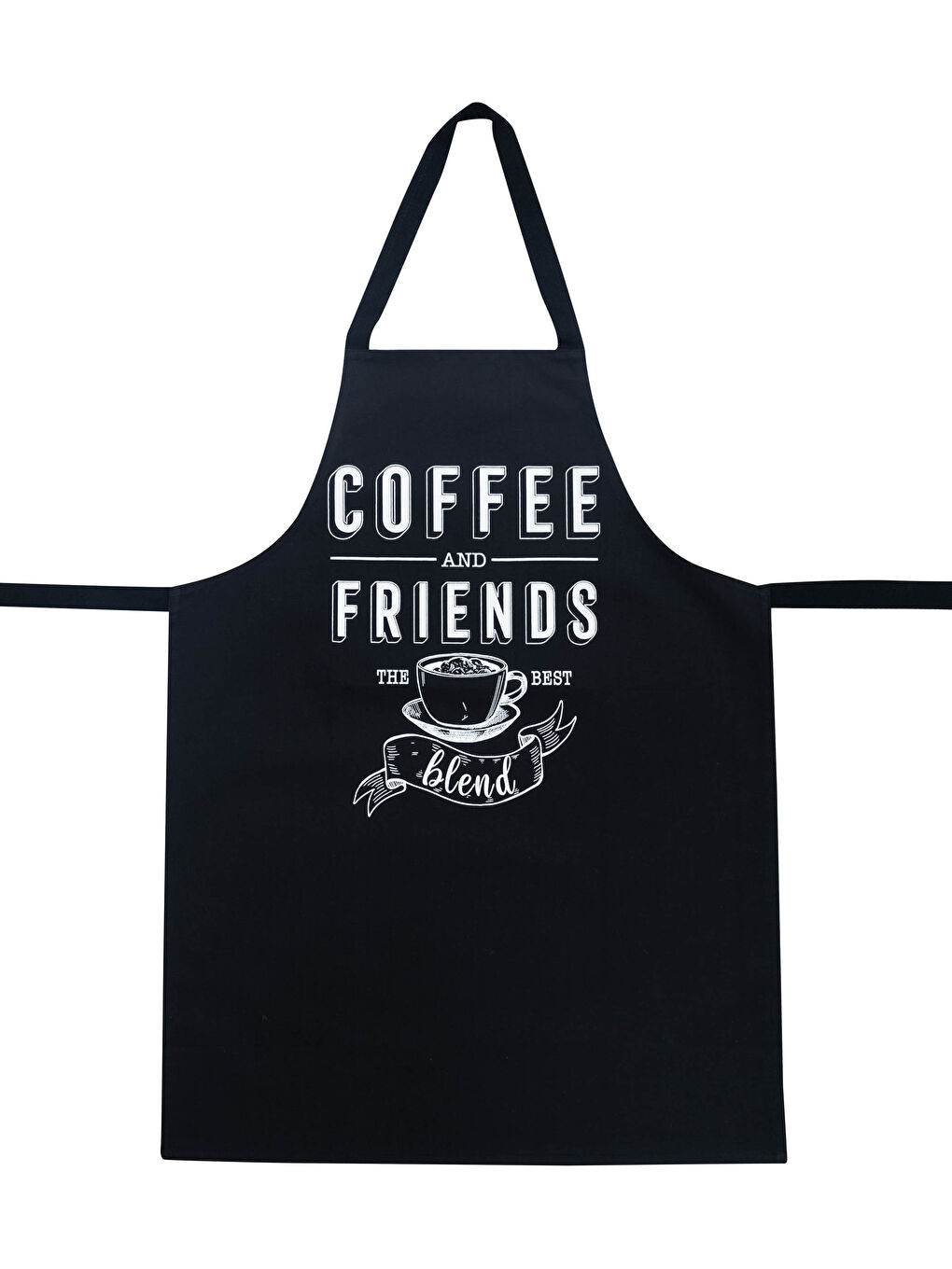 Beyaz Slogan Baskılı Gabardin Mutfak Önlüğü 57x75 cm-1