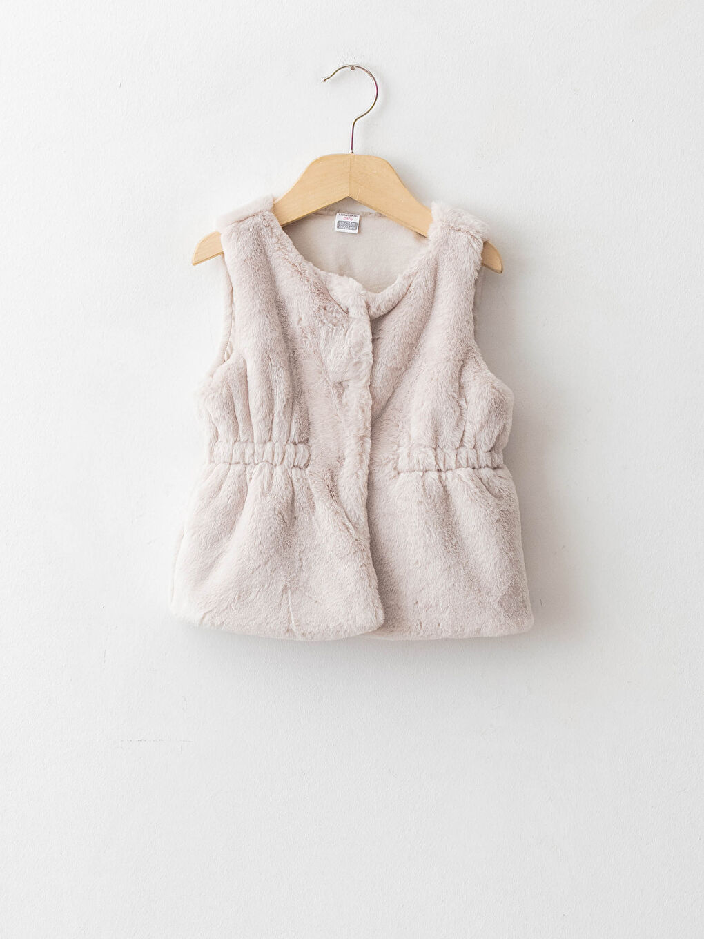 LCW baby Crew Neck Plush Baby Girl Vest -W1BP83Z1-LXF