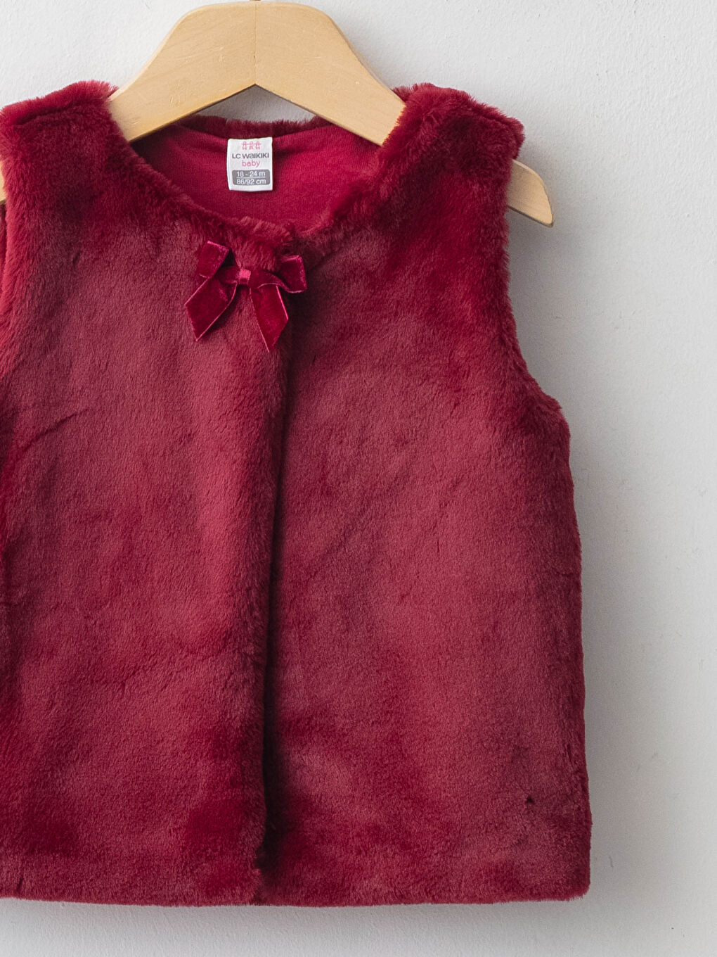 LCW baby Gilet Bébé Fille Détail Peluche Col Rond -W1BP84Z1-M6E