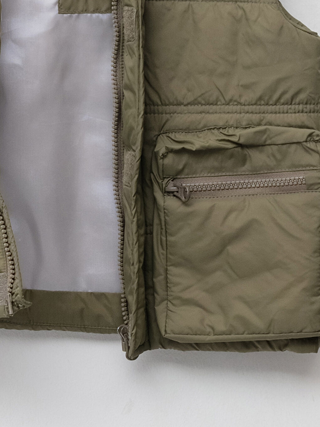 Haki Dik Yaka Basic Erkek Bebek Yelek-6