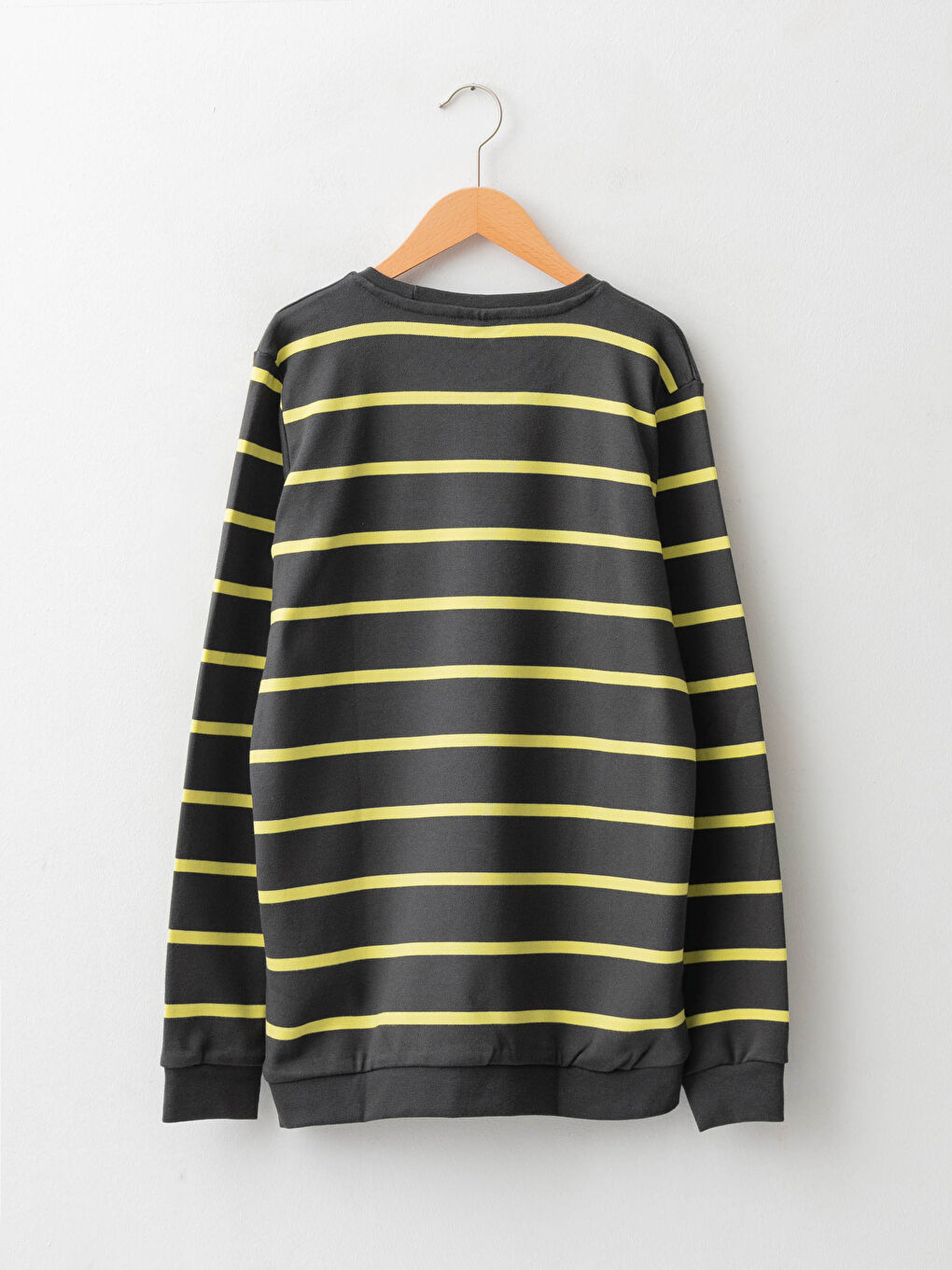 Crew Neck Striped Long Sleeve Boys' T-Shirt-1