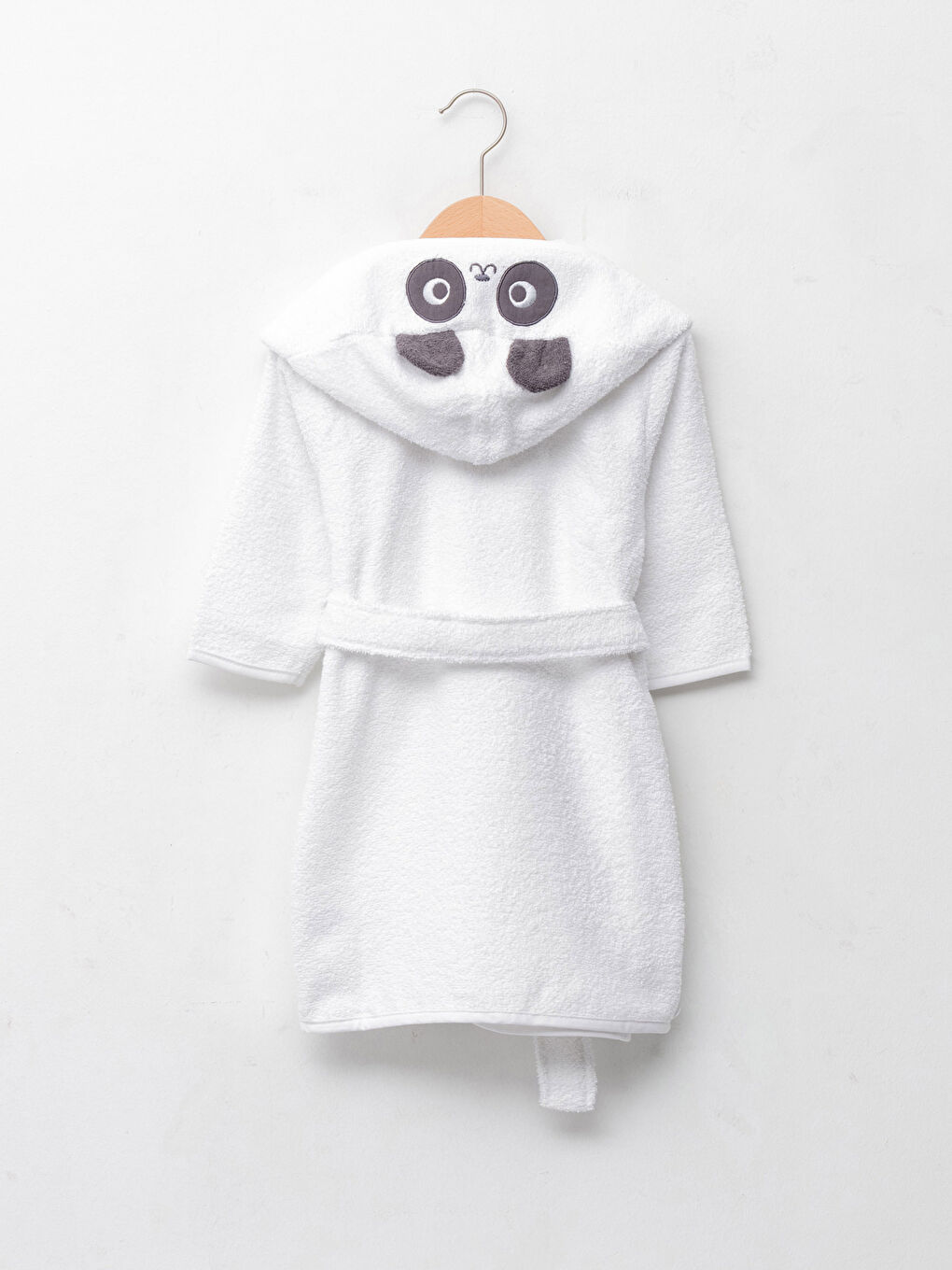 برنس حمام أطفال ولادي قطن بأكمام طويلة وغطاء رأس وتطريز-1