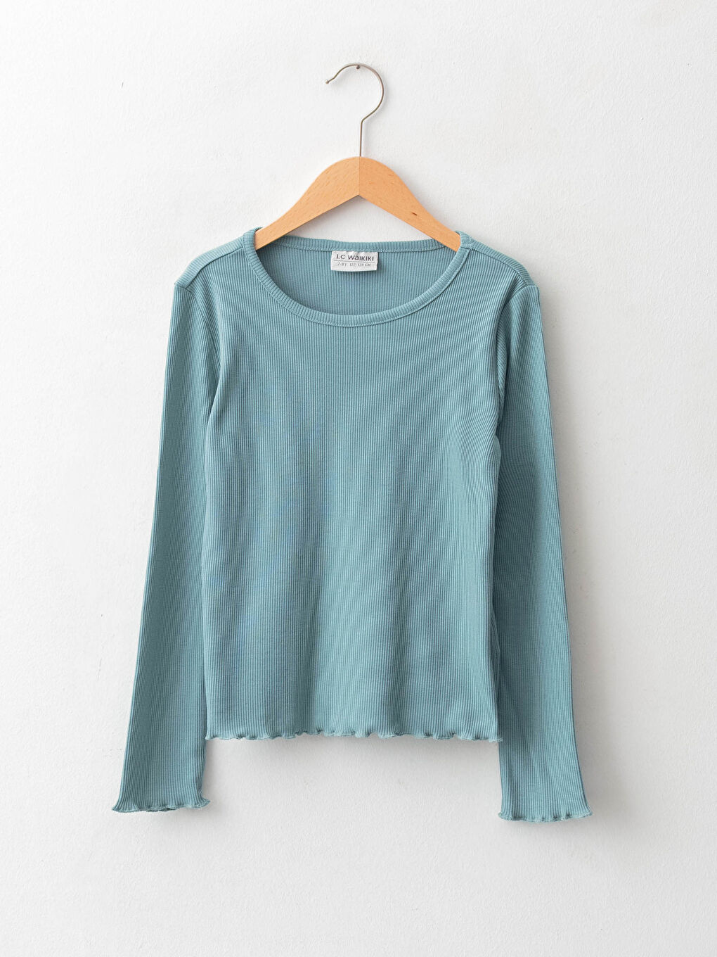 LCW Kids Crew Neck Basic Long Sleeve Girls' T-Shirt -W1BR53Z4-GP4