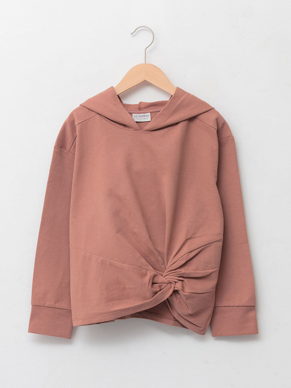 LCW Kids Kapuzensweatshirt Basic Langarm Mädchen Sweatshirt -W1BS15Z4-H5D