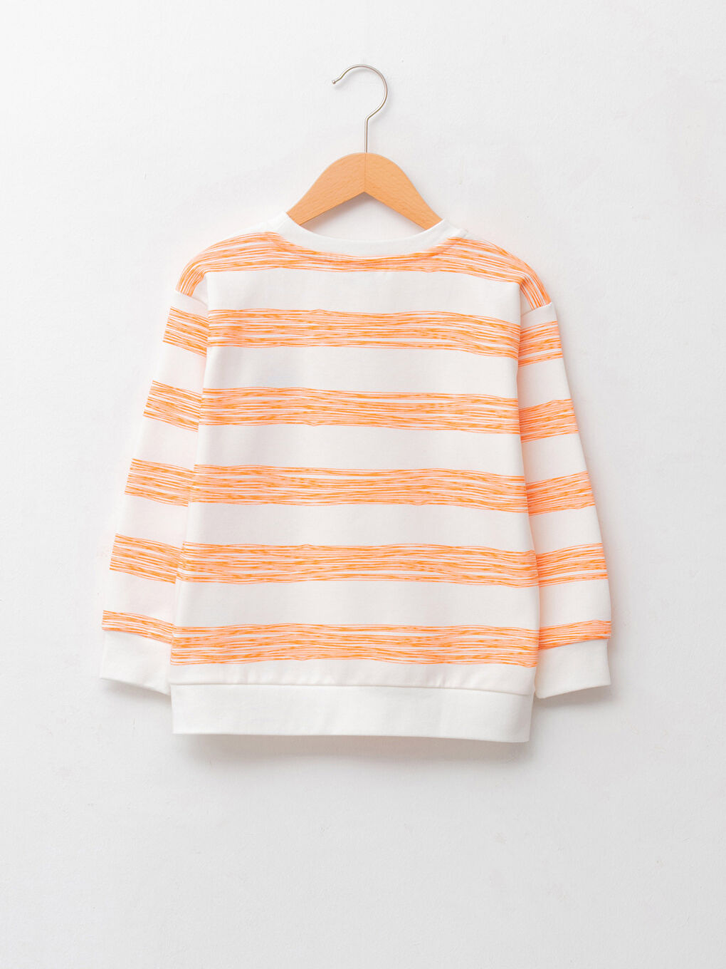 Crew Neck Striped Long Sleeve Boys Sweatshirt-1