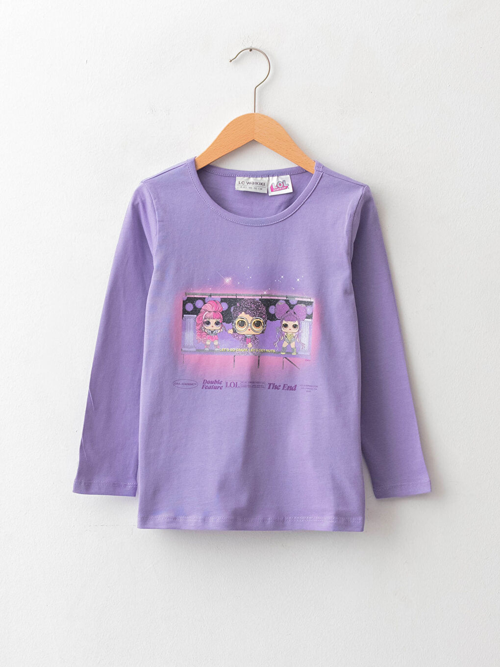 LC Waikiki Crew Neck LOL Surprise OMG Licensed Long Sleeve Girls T-Shirt -W1BU02Z4-GPZ