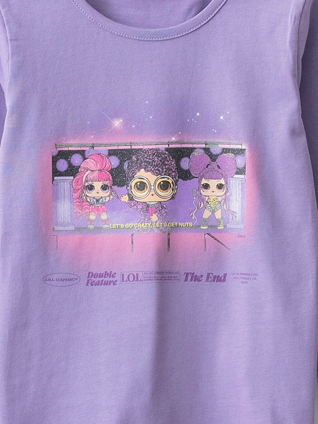 LC Waikiki Crew Neck LOL Surprise OMG Licensed Long Sleeve Girls T-Shirt -W1BU02Z4-GPZ