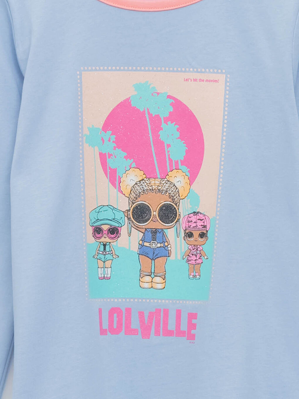 LCW Kids Crew Neck LOL Surprise OMG Licensed Long Sleeve Girls T-Shirt -W1BU09Z4-JNP