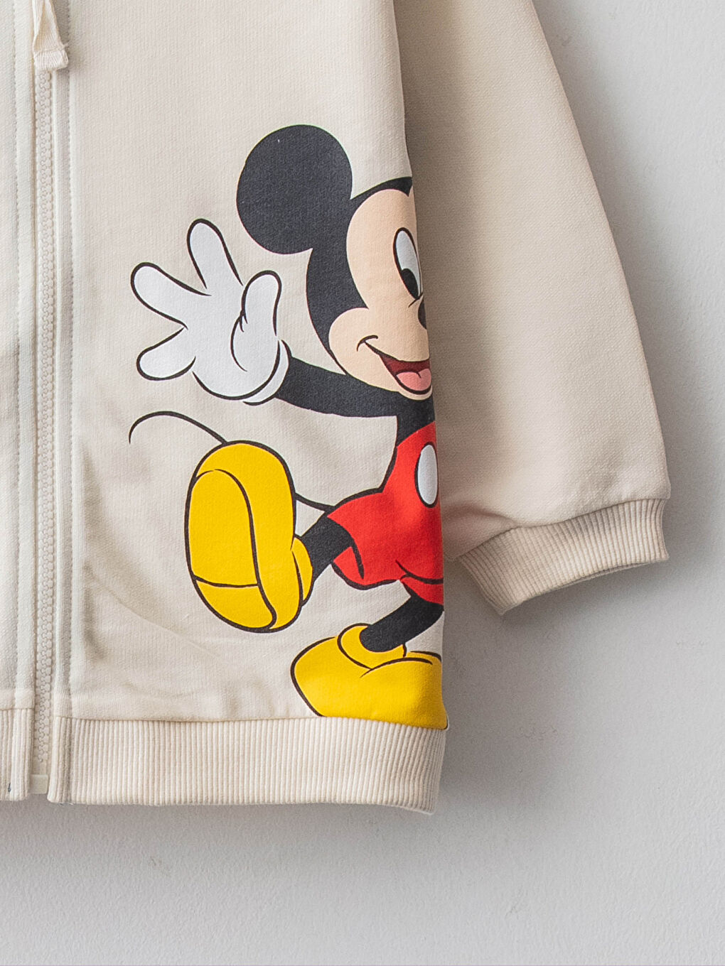 LCW baby Hooded Long Sleeve Mickey Mouse Printed Baby Boys' Zip-Up Sweatshirt -W1BV52Z1-QVK