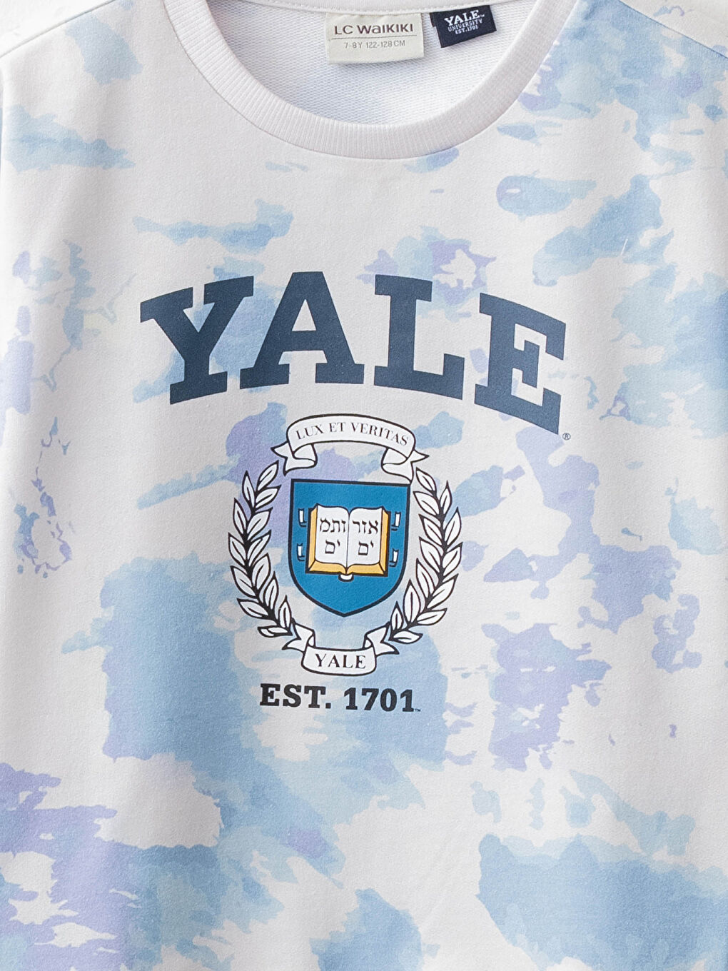LCW Kids Crew Neck Yale University Printed Long Sleeve Girls' Sweatshirt -W1BV74Z4-R9J