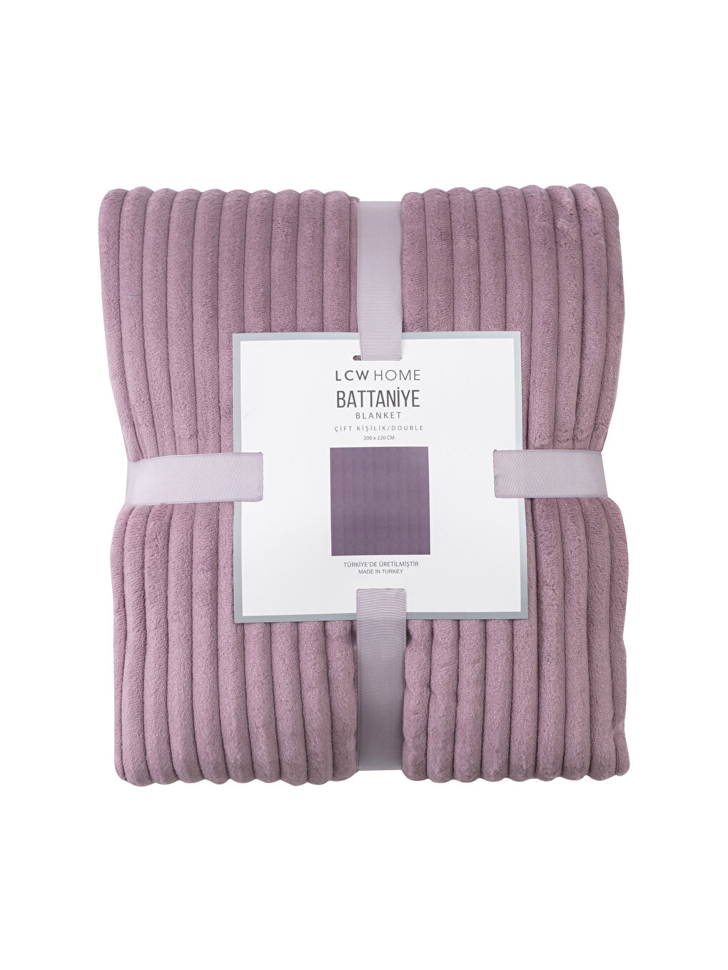 Mor Çift Kişilik Wellsoft Battaniye 200x220 cm-3