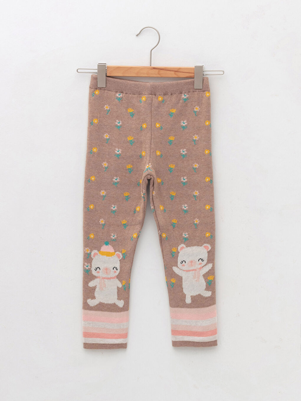 LCW baby Elastischer Bund Gemusterte Baby Mädchen Strick Leggings -W1CC43Z1-MJC