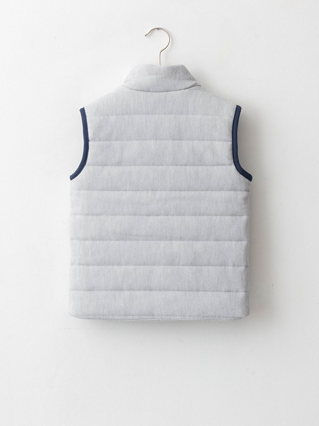 Straight Collar Basic Boys Vest-1