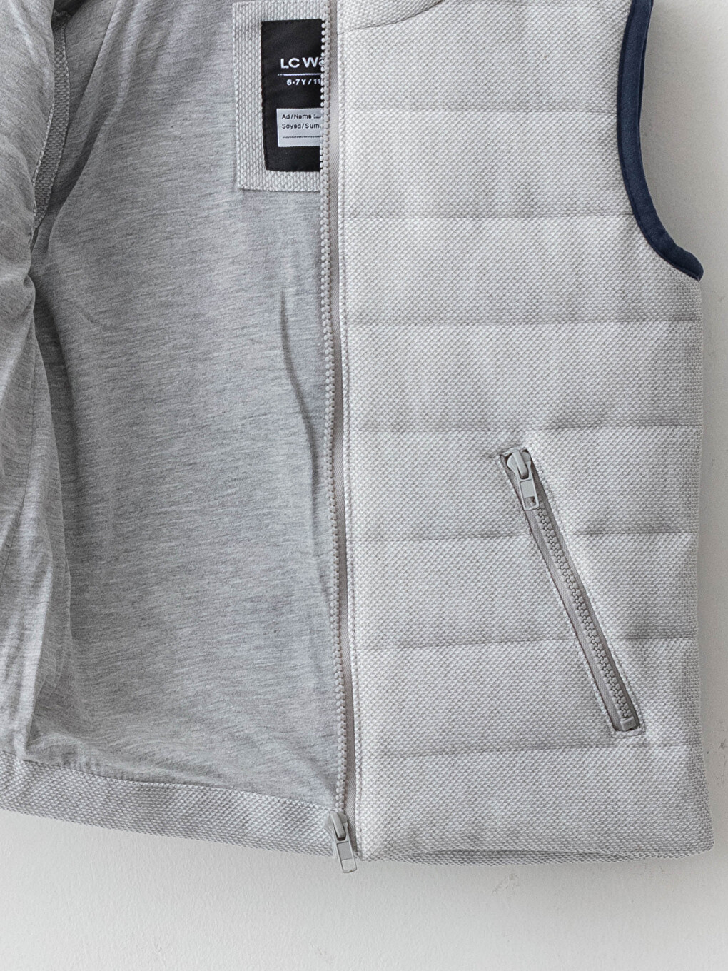 Straight Collar Basic Boys Vest-2