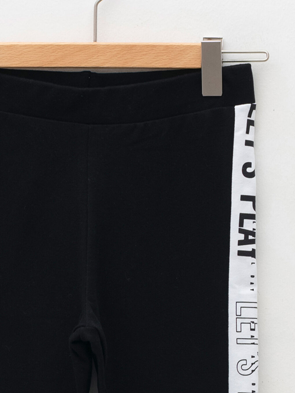 Elastic Waist Printed Cotton Girl Long Tights-2