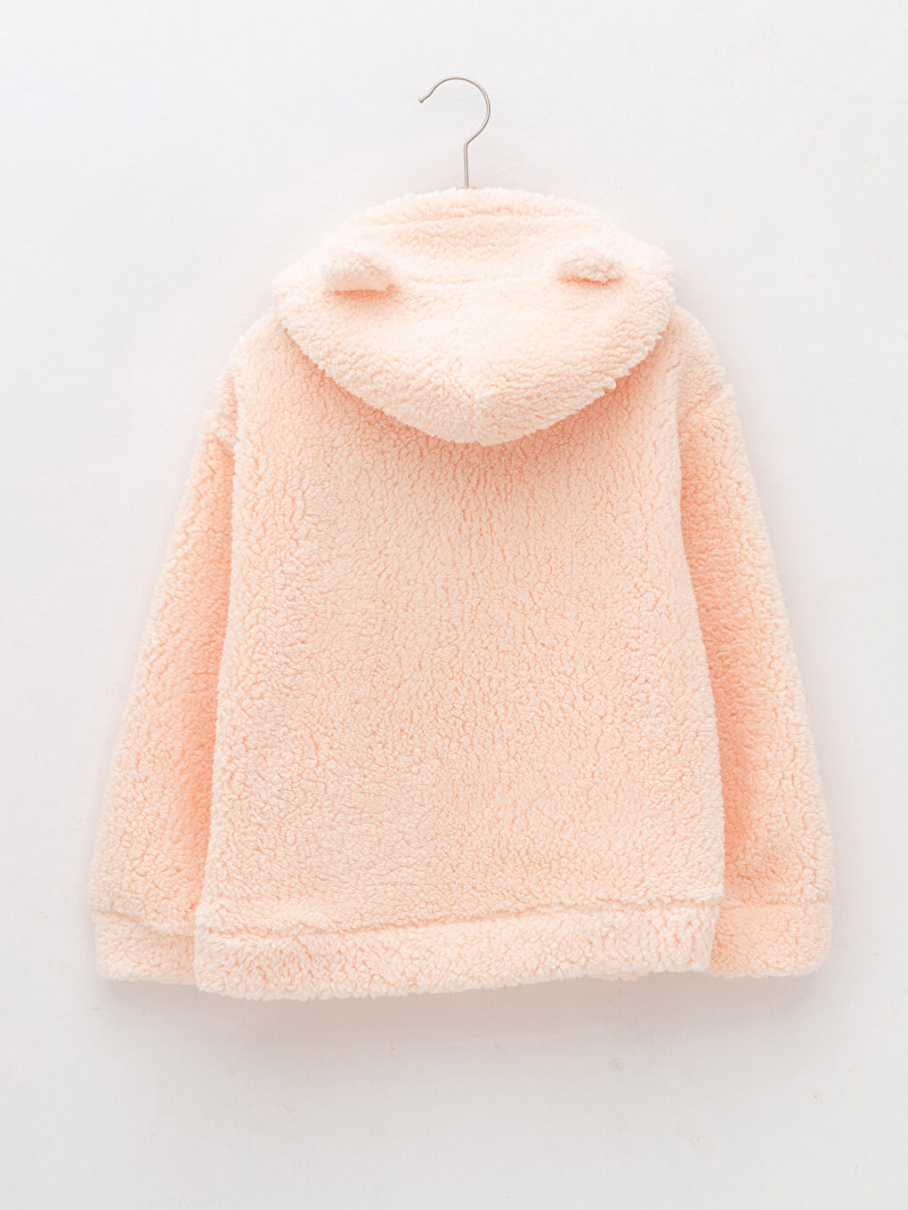 سويت شيرت بناتي بكابوش مطرز كم طويل قطيفة-1