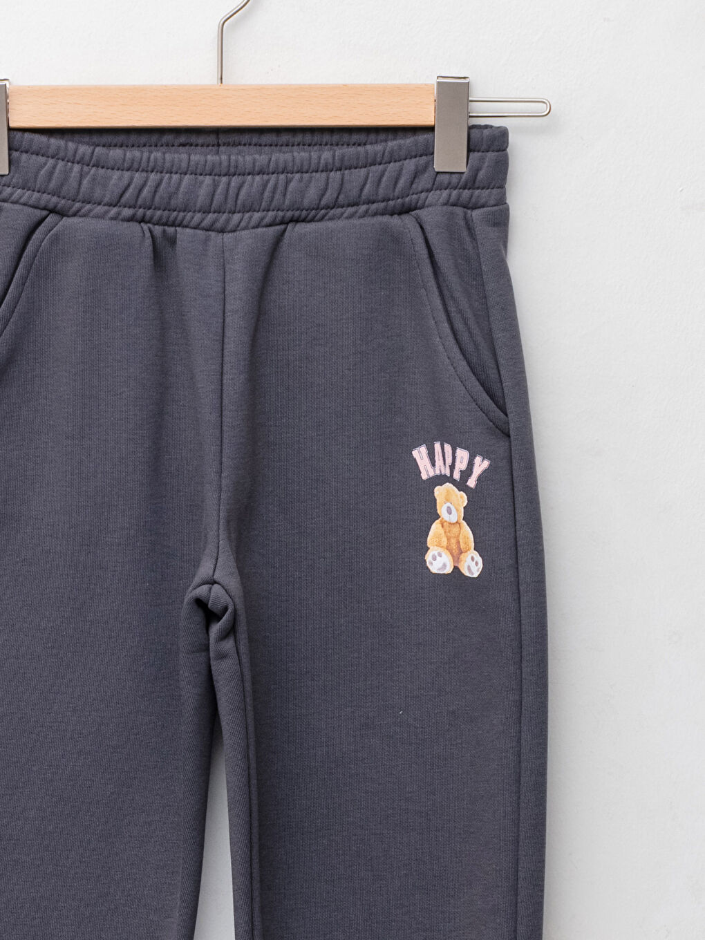 Спортивные джоггеры Для девочек с эластичной талией и принтом медвежонка Тедди-2