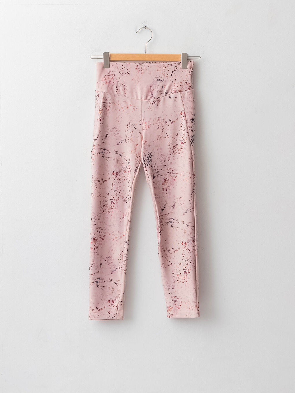 Elastic Waist Patterned Women's Sports Tights-5