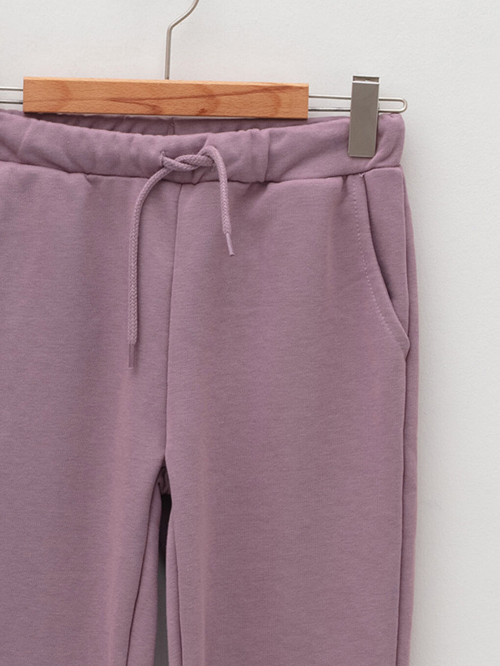 Lila Dik Yaka Mickey Mouse Baskılı Uzun Kollu Kız Çocuk Sweatshirt ve Eşofman Altı-2