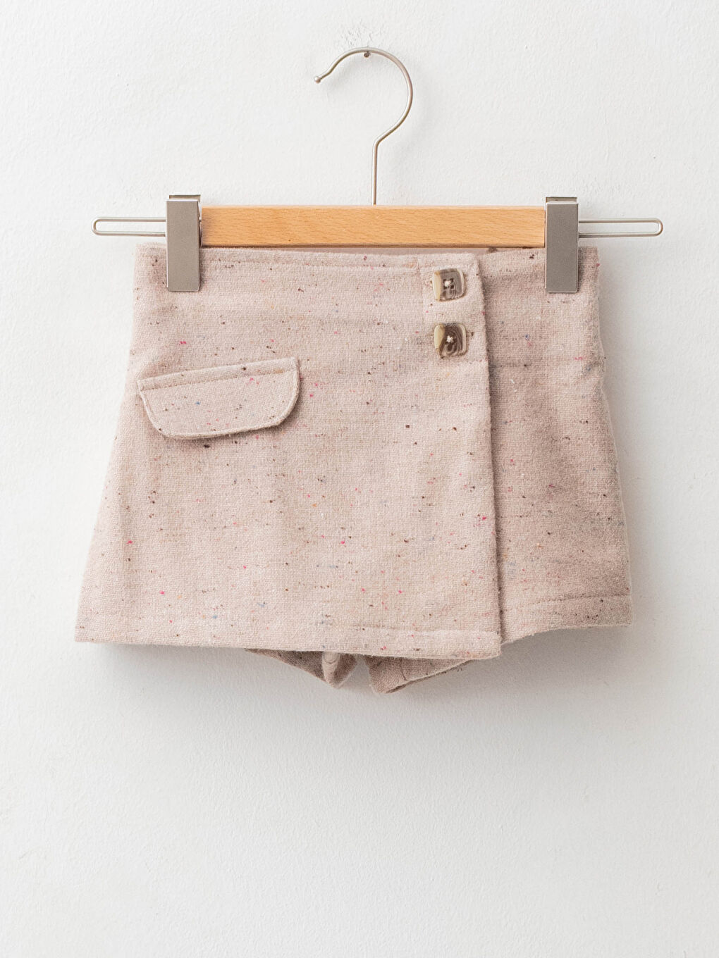 Elastic Waist Baby Girl Shorts Skirt and Pantyhose 2-Pack Set-2