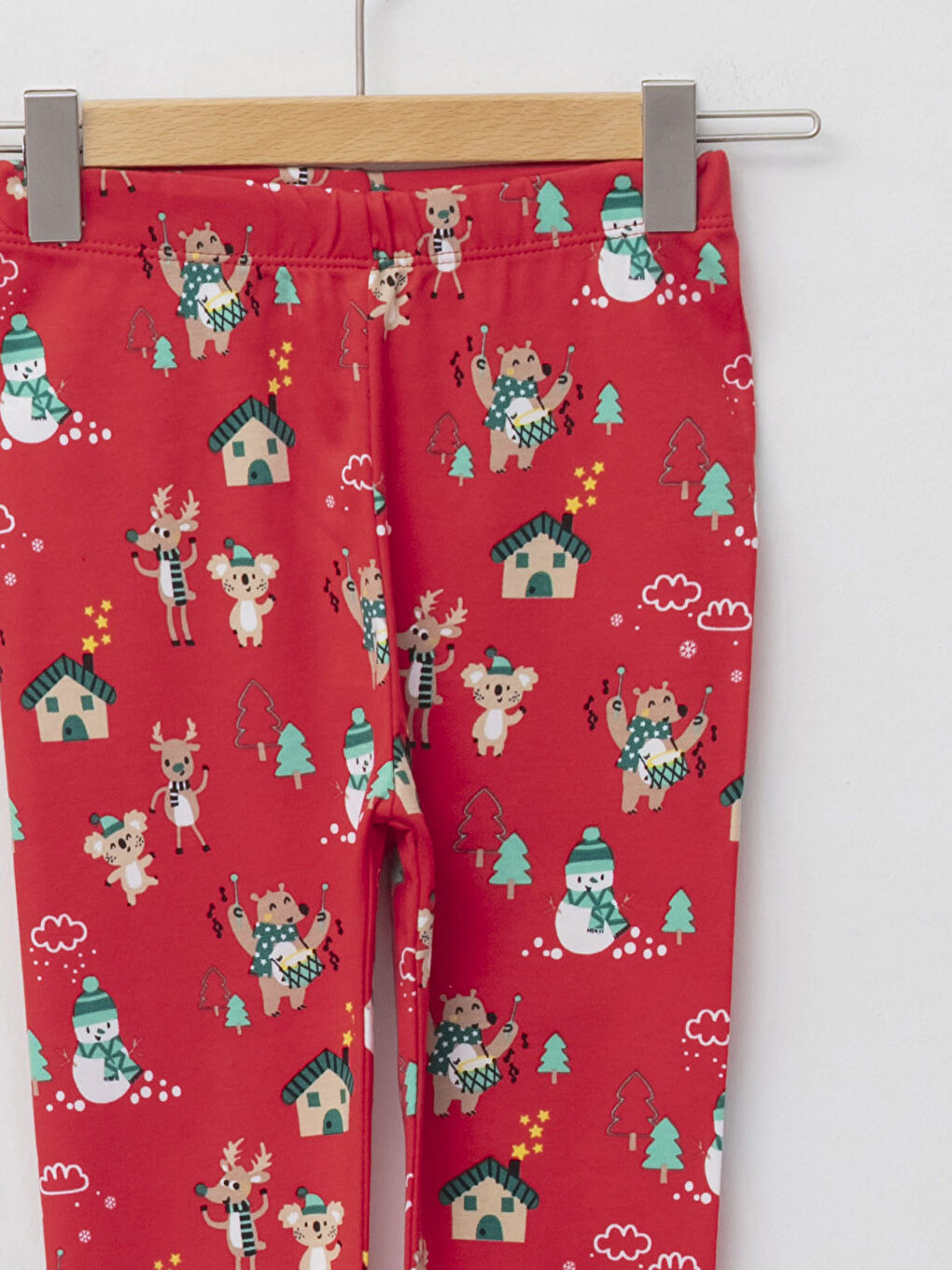 Crew Neck Long Sleeve Christmas Themed Cotton Baby Boy Pajamas Set-2