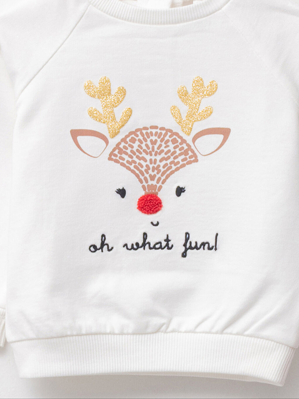 LCW baby Rundhalsausschnitt Langarm Weihnachtsmotiv Baby Mädchen Sweatshirt und Rock 2er-Pack Set -W1CJ30Z1-Q6K