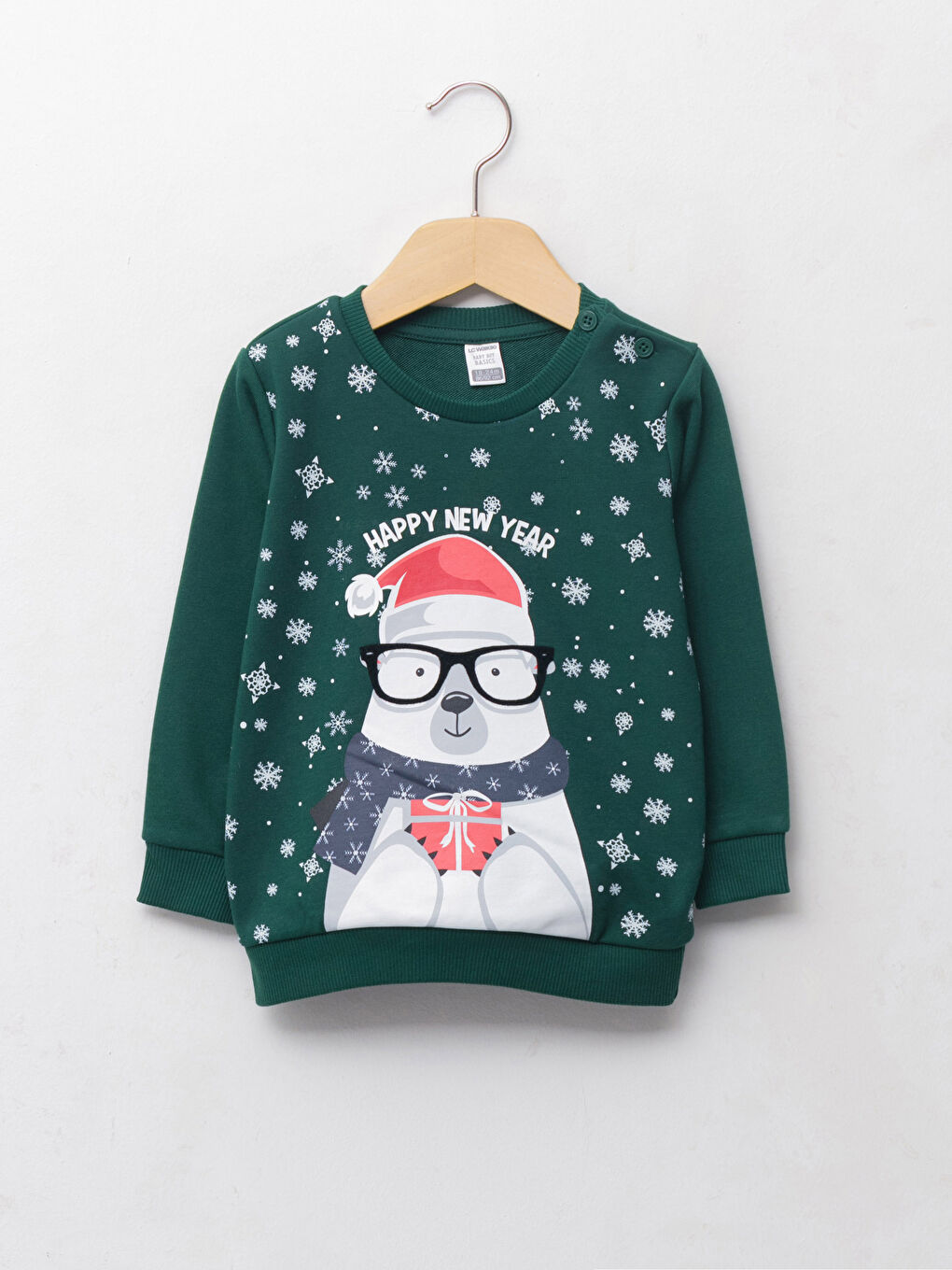 Crew Neck Long Sleeve Christmas Themed Baby Boy Sweasthirt Father and Son Combination