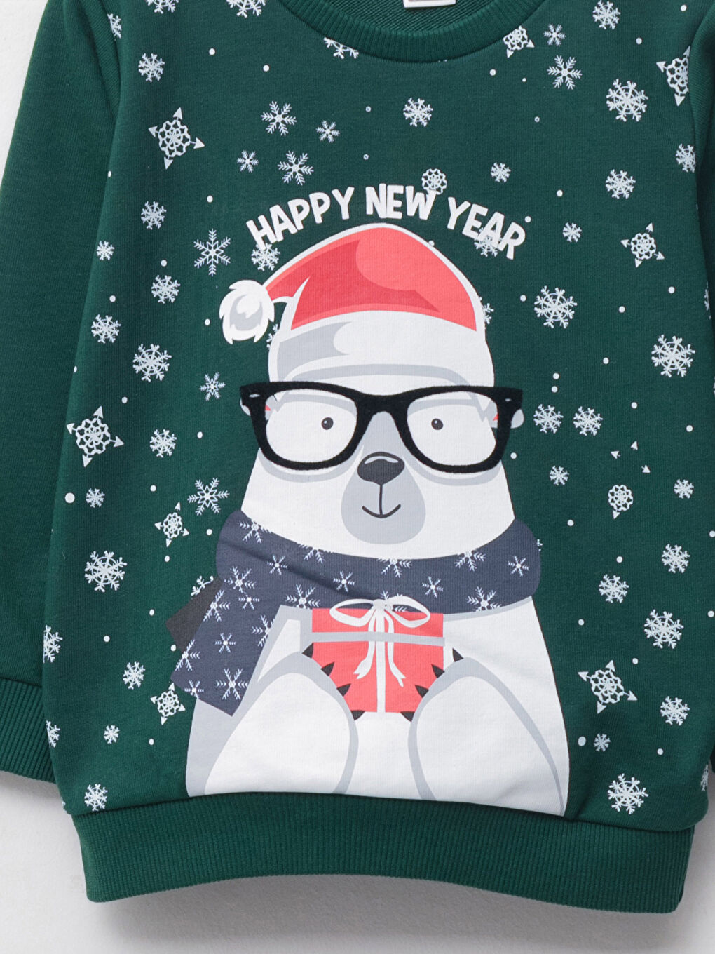 Crew Neck Long Sleeve Christmas Themed Baby Boy Sweasthirt Father and Son Combination-2