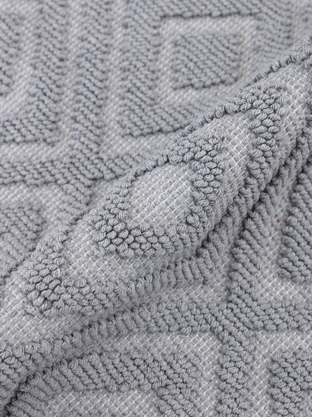 Gri Desenli Banyo Paspası 2'li-1