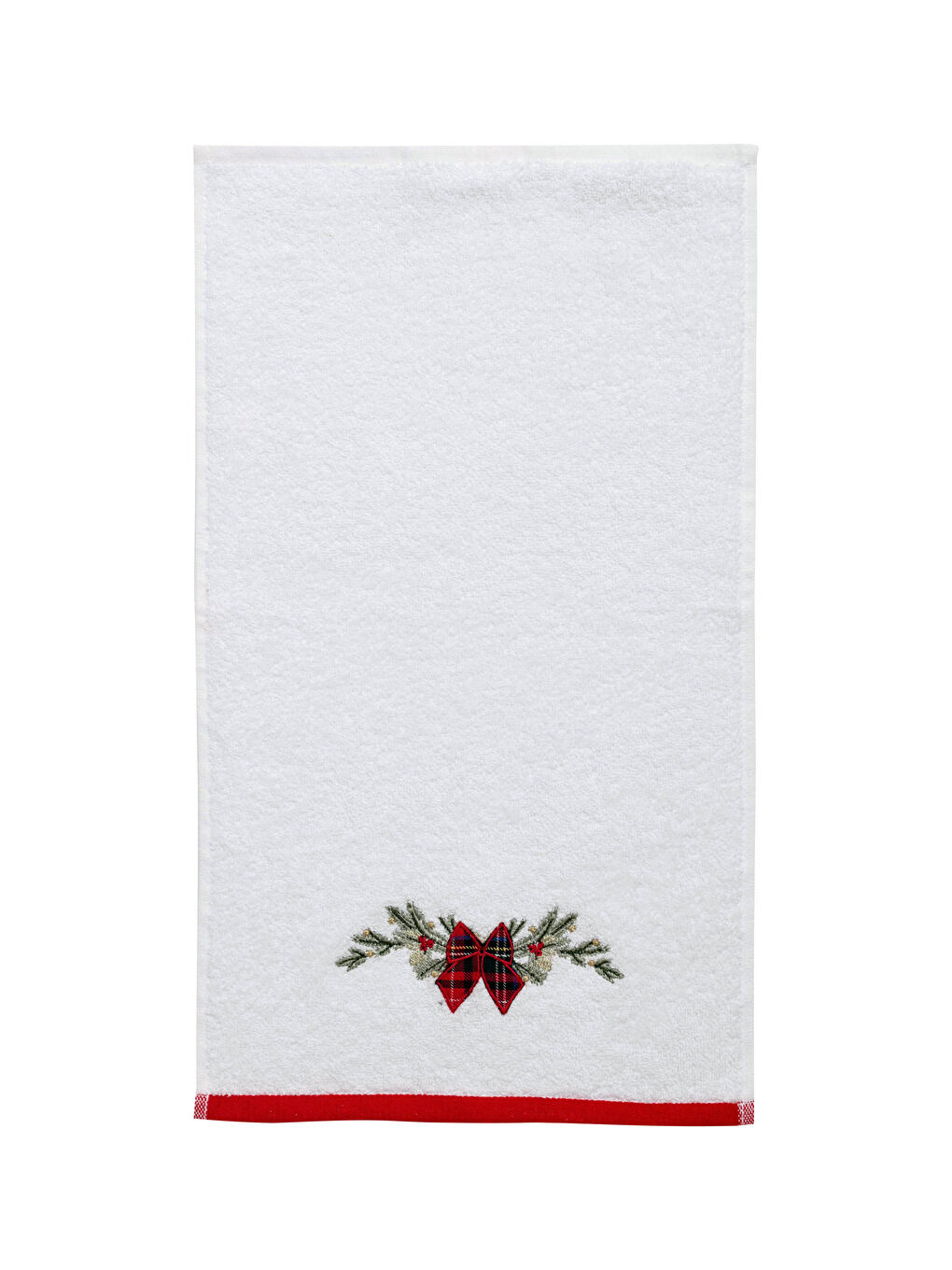 Prosop de mâini detaliat cu broderie tematică de Crăciun 30x50 cm-2