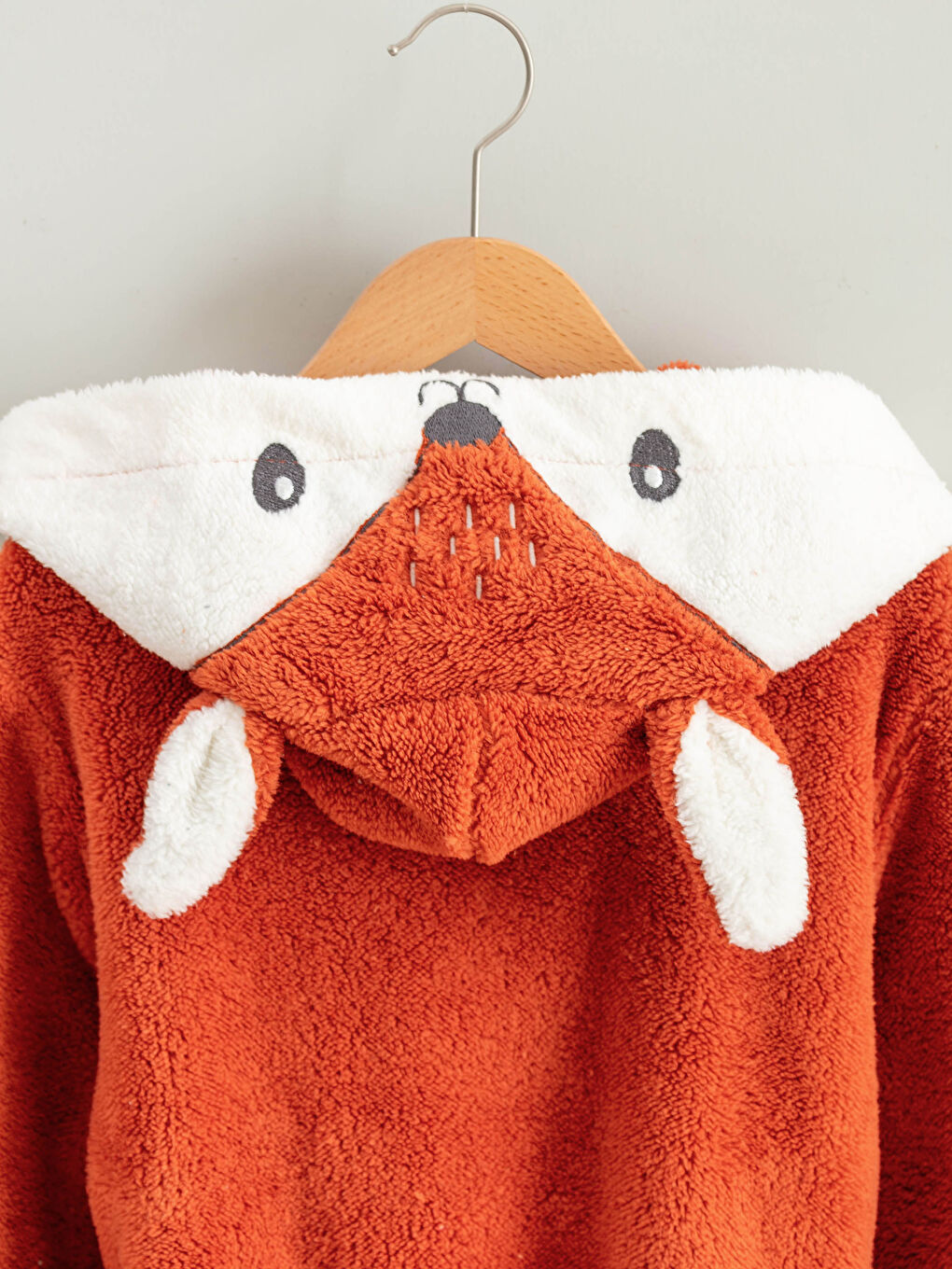 Peignoir Enfant À Capuche Motif Renard-3