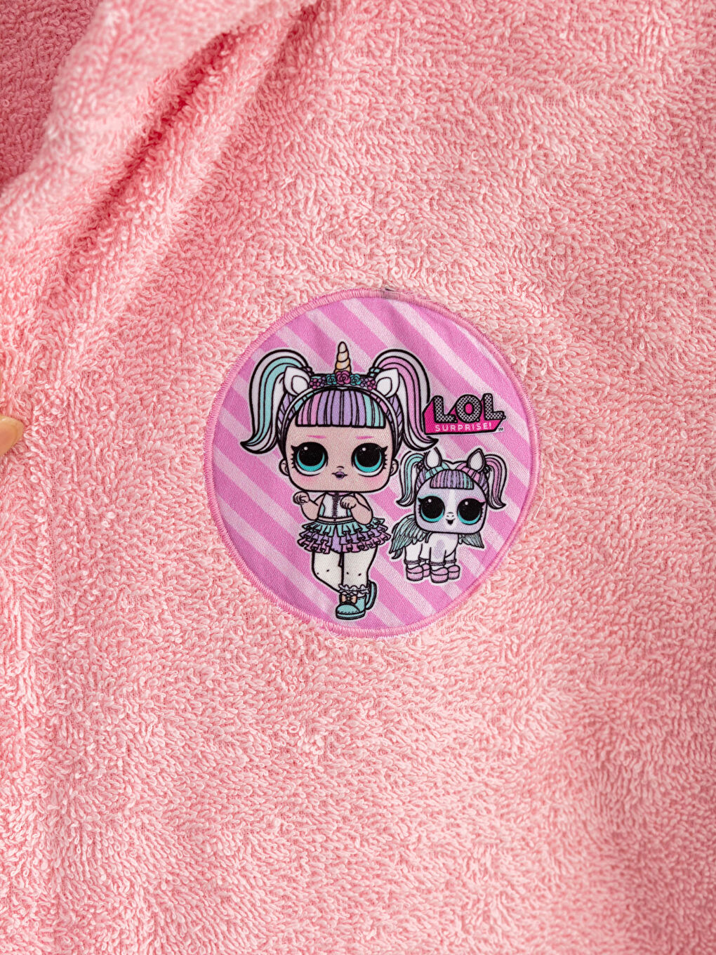 برنص حمام للأطفال بلول مرخص بكابوش للبنات-2